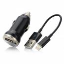 USB to 8pin Lightning Adapter Cable w/ USB Car Cha
