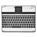 USB Rechargeable Wireless Bluetooth 82-Key Keyboard Aluminum Alloy Case for Apple New iPad