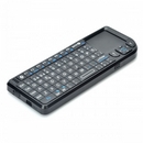 Handheld Rechargeable Bluetooth V2.0 + EDR Wireless Spanish Keyboard with TrackPad and Red Laser