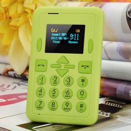 Mini-i8 Super Slim GSM Card Phone Light Green