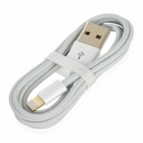 Gold Plated Lightning 8-Pin Male to USB 2.0 Male Data / Charging Cable for iPhone 5 - White (96cm)