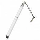 Stylish Stylus Pen w/ 3.5mm Anti-Dust Plug for iPhone / Capacitive Screen Cell Phones - White