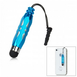 Mini Stylus Pen w/ 3.5mm Anti-Dust Plug for iPhone / Capacitive Screen Cell Phones - Sky Blue