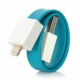 SH-IP5 Bracelet Style Data / Charging Cable for iPhone 5 / iPad Mini / iPad 4 - Light Sea Green