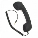 AP-008 Radiation Prevention Retro Telephone Style Headset for iPhone 4 - Black (3.5mm Plug)