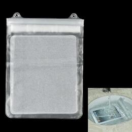 Waterproof PVC Bag Case w/ Strap for iPad / iPad 2 / The New iPad / iPad 4 - Translucence + Black