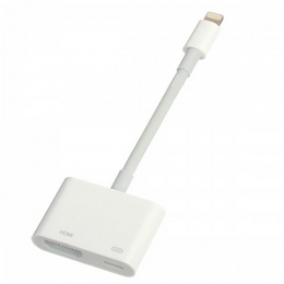 8-pin Lightning Male to HDMI Female Adapter Data Cable for iPhone 5 / iPad + More - White (11.5cm)