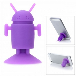 Creative Android Robots Style Rubber - Purple