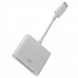 iPhone 30Pin to iPhone 8Pin Data & Charging Cable - White (7cm)