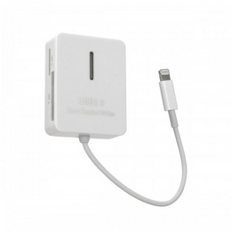 5-in-1 TF / SD / MMC / MS / M2 Card Reader Connection Kit for iPad Mini / iPad 4 - White