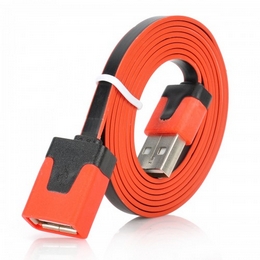 Flat USB 2.0 Male to Female Extension Cable