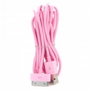 USB to Apple 30pin Cable for iPhone 4 / 4S - Pink (300cm)