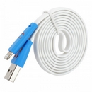 XIAOL-8 Smile Pattern USB to 8-Pin Lightning Data / Charging Flat Cable for iPhone 5/iPad 4 (103cm)