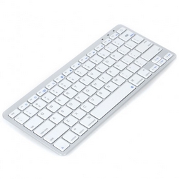 81-Key Slim Portable Wireless Keyboard - White