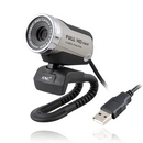 ANC 1080P HD Webcam With Built-in Noise-cancelling microphone (Black Sliver)